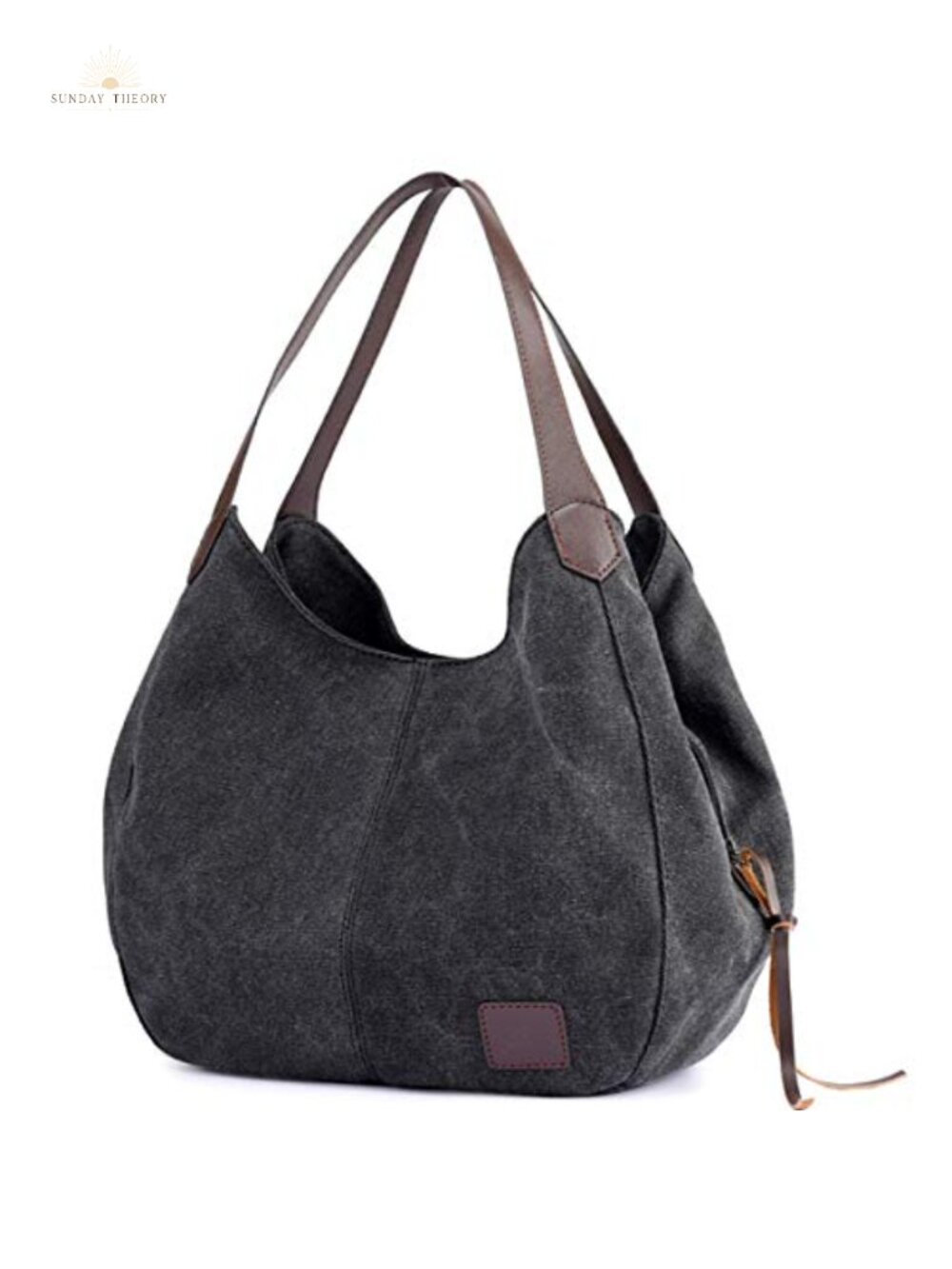 Canvas Multi-pocket Hobo Bag Women Shoulder Tote Travel Work